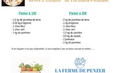 Vente de légumes avec l'association Rêves d'enfants